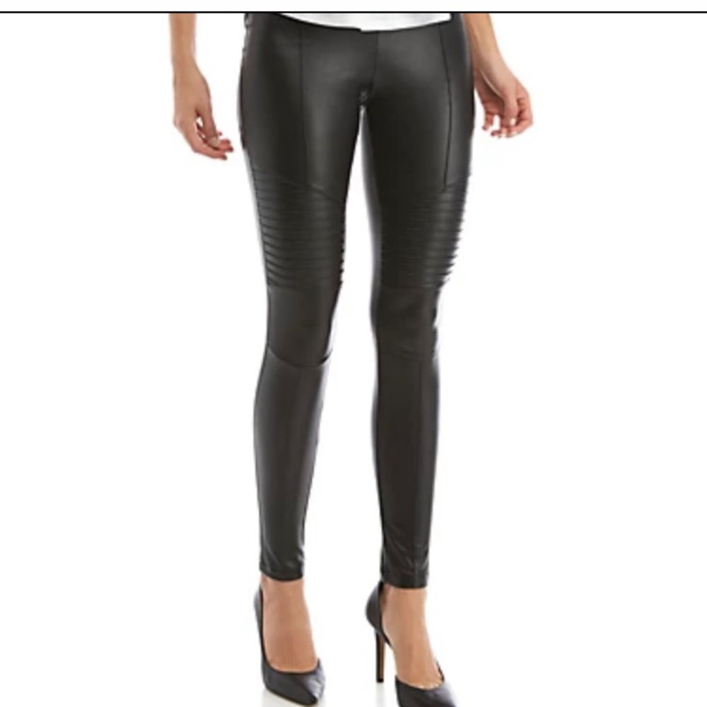The Limited Black Moto Faux Leather Sexy Leggings Small
